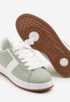 Jasnozielone Sneakersy Ozdobione Paskiem Zrulla