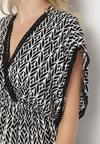 Rochie Neagră cu alb