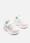 Fioletowe Buty Sportowe Sneakersy Ozdobione Sercami i Tłoczeniem Setolira