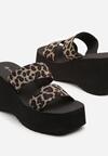 Papuci Imprimeu leopard