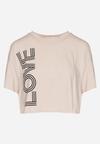 T-shirt Bej închis