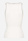 Top Alb cu negru