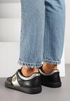 Sneakers Negru cu argintiu