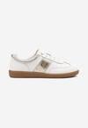 Sneakers Alb cu auriu