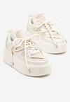 Sneakers Bej cu alb