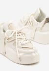 Sneakers Bej cu alb