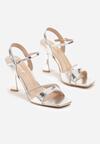 Pantofi stiletto Argintii