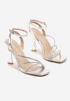 Pantofi stiletto Argintii