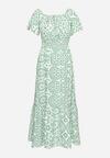 Rochie Verde cu alb