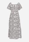 Rochie Neagră cu alb