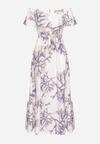 Rochie Albastră cu alb