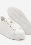 Sneakers Alb cu auriu