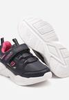 Niebiesko-Różowe Buty Sportowe Sneakersy na Piankowej Podeszwie z Zapięciem na Rzep Morloti