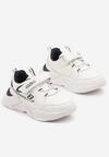 Białe Buty Sportowe Sneakersy na Piankowej Podeszwie z Zapięciem na Rzep Morloti