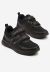 Czarne Buty Sportowe Sneakersy Zapinane na Rzep Telorea