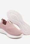 Ciemnoróżowe Wsuwane Buty Sportowe Sneakersy z Siateczki na Piankowej Podeszwie Eldriva