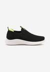 Czarno-Zielone Wsuwane Buty Sportowe Sneakersy z Siateczki na Piankowej Podeszwie Eldriva
