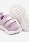 Fioletowe Buty Sportowe Sneakersy z Siateczki Zapinane na Rzepy Karival