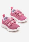 Fuksjowe Buty Sportowe Sneakersy z Siateczki Zapinane na Rzepy Karival