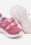 Fuksjowe Buty Sportowe Sneakersy z Siateczki Zapinane na Rzepy Karival