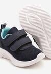 Granatowo-Niebieskie Buty Sportowe Sneakersy z Siateczki Zapinane na Rzepy Karival