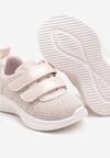 Różowe Buty Sportowe Sneakersy z Siateczki Zapinane na Rzepy Karival