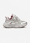 Szare Buty Sportowe Sneakersy w Stylu Streetwearowym z Rzepem Ediriva