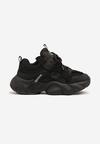 Czarne Buty Sportowe Sneakersy w Stylu Streetwearowym z Rzepem Ediriva