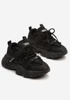 Czarne Buty Sportowe Sneakersy w Stylu Streetwearowym z Rzepem Ediriva