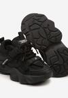 Czarne Buty Sportowe Sneakersy w Stylu Streetwearowym z Rzepem Ediriva