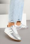 Sneakers Argintiu cu alb