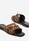 Papuci Imprimeu leopard