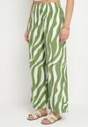 Pantaloni Verde cu alb