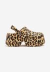 Papuci Imprimeu leopard
