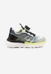 Szare Buty Sportowe Sneakersy Ozdobione Geometrycznym Wzorem Ulandiela
