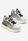 Szare Buty Sportowe Sneakersy z Geometrycznym Wzorem Ulielis