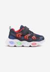 Niebiesko-Czerwone Buty Sportowe Sneakersy Ozdobione Lampkami LED Sollevi