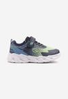 Niebieskie Buty Sportowe Sneakersy Ozdobione Ledami Ulanila