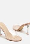 Pantofi stiletto Bej