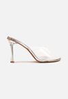 Pantofi stiletto Argintii