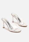 Pantofi stiletto Argintii