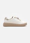 Sneakers Alb cu auriu