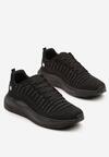 Czarne Buty Sportowe Sneakersy z Tłoczoną Cholewką Vivarinda