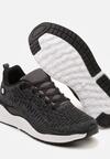 Szare Buty Sportowe Sneakersy z Tłoczoną Cholewką Vivarinda