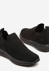 Czarne Buty Sportowe Sneakersy z Elastyczną Cholewką Vivielle