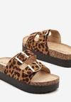 Papuci Imprimeu leopard