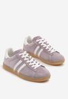 Sneakers Mov cu alb