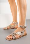 Sandale Print piele de șarpe