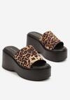 Papuci Imprimeu leopard