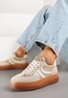 Sneakers Print piele de șarpe